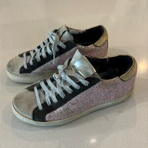 P448 Pink Glitter Sneakers size 37